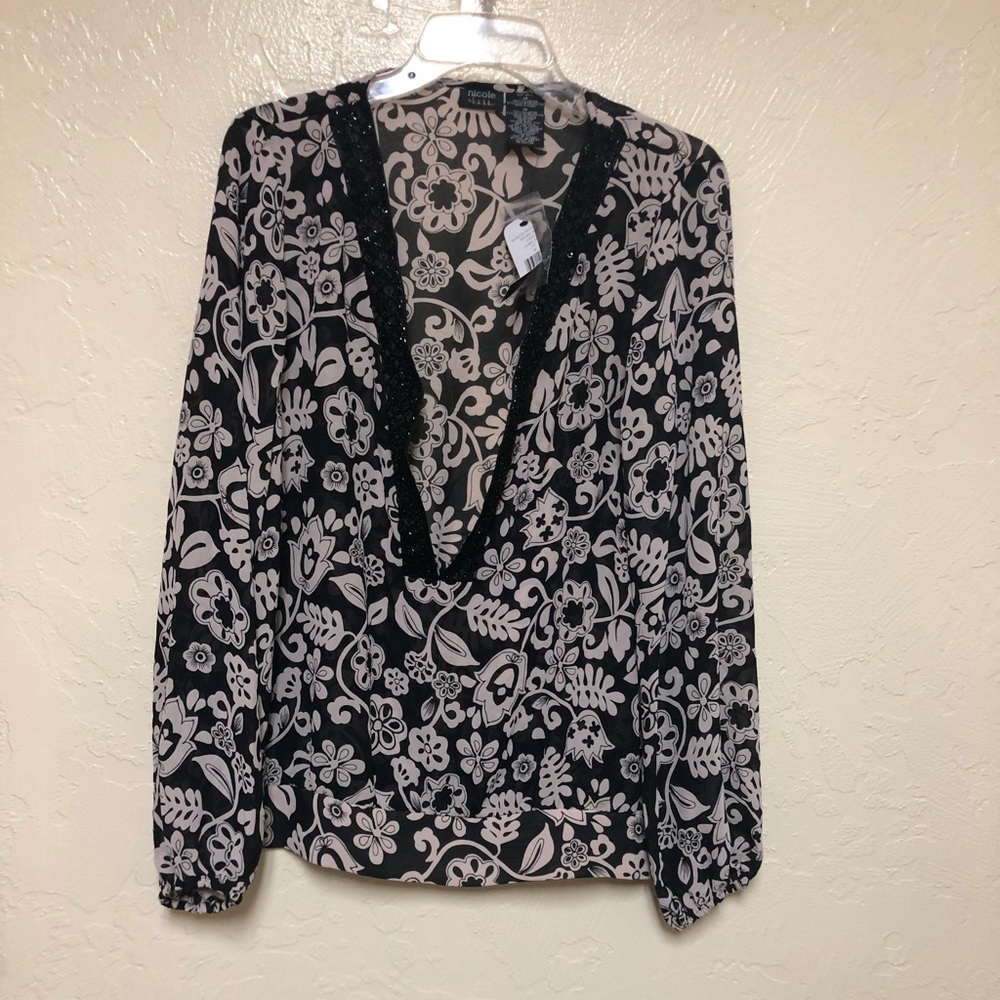 Nicole Floral Blouse Size 14